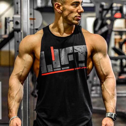 Men's Muscle Exercise, Shoulder, Letter, Running,