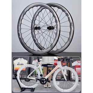 SCOM鸿基致远 轮组VOSO LITE碳纤维公路自 行 车轮组空气动力波浪纹