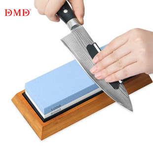 6000双面油石磨刀石配木质底座磨刀托三件套装 厂家批发DMD 1000