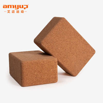 厂家直销厚款软木瑜伽砖 高密度初学者压腿舞蹈辅助用品