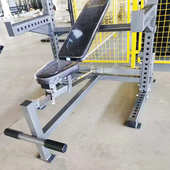 举重架杠铃平板床架深推健身器材蹲杠铃商用家用卧多功能套装 架