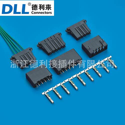 DL5.08 替代AMP D-3200S单排连接器 5.08MM线对板 BMS储能连接器