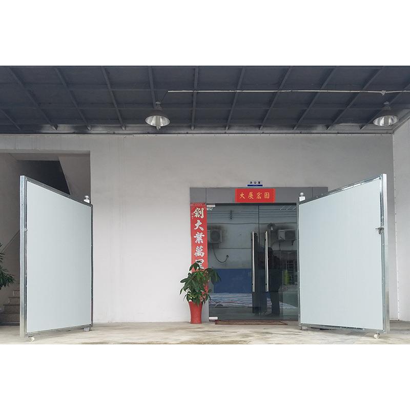 厂家定购市政工程活动围挡泡沫夹芯板工地施工活动门移动围蔽