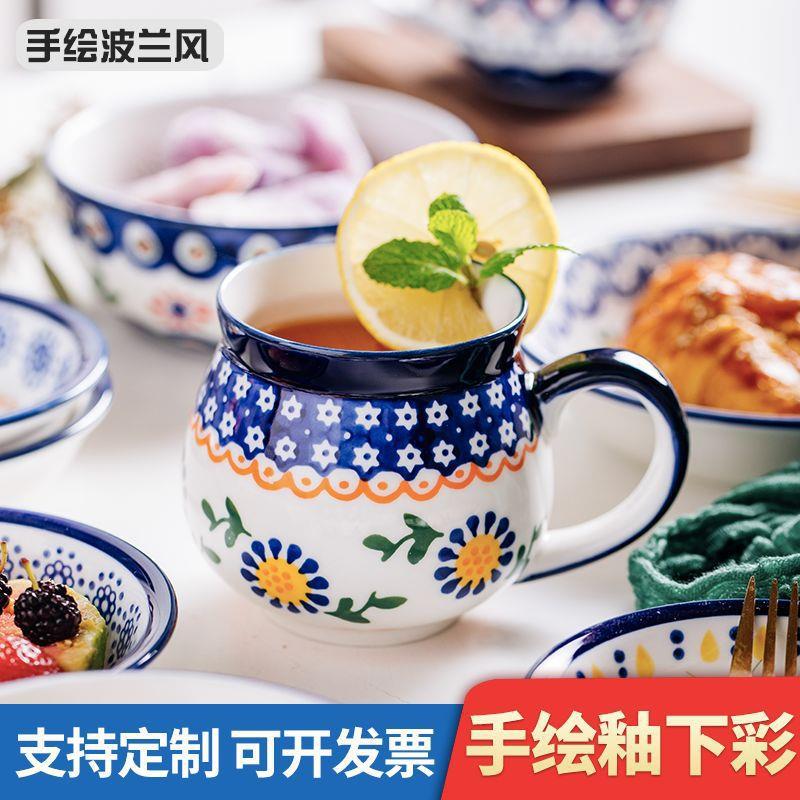 【礼品陶瓷杯】创意民族风 广告个性水杯 时尚大容量复古特色杯子