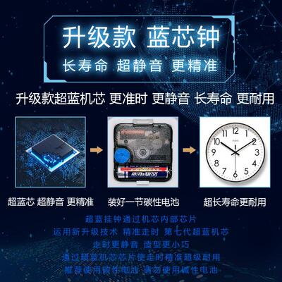 超静音6692萌宠动物挂钟客厅钟表现代家用时钟挂表静音扫秒石英钟