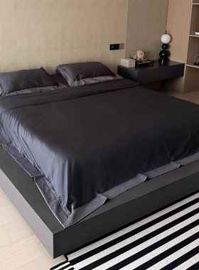 高档式高端supi意ma匹马棉纯棉四床件套单七星酒店全棉床床盖上用