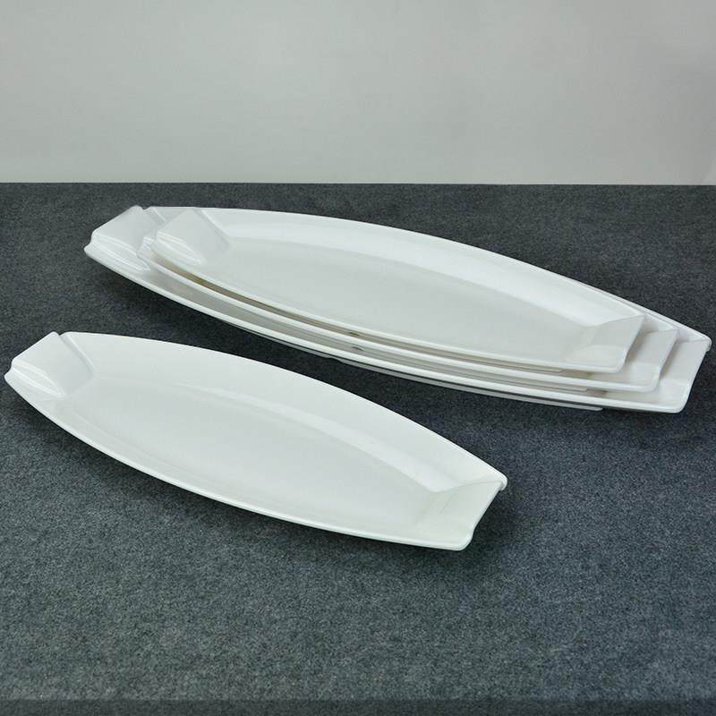 密胺彷瓷加大长方形鱼盘翘嘴白水鱼特色长条带鱼盘商用私房菜餐具,餐饮具,盘,淘宝优惠券,粉丝福利购,淘宝优惠卷