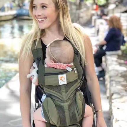 Omni 婴儿抱婴袋多功能透气breeze 腰凳可前抱式宝宝抱抱托 托坐