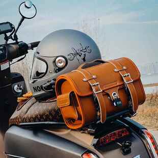 机车尾包防水覆古电动车150踏板维多利亚ns125la尾箱后货架挂包