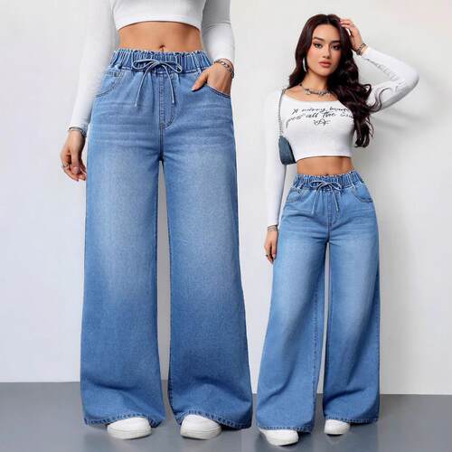 Fallfreshness Spring 2025 Waist Leg Jeans Color Washed Super