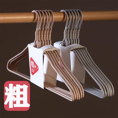 衣架家用挂衣加粗加大衣撑子浸塑大号钢铁衣架45cm衣挂无痕大衣挂