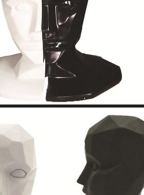 简现货约NA012几何抽象居摆件书房桌面模型书家书档书立靠软装饰