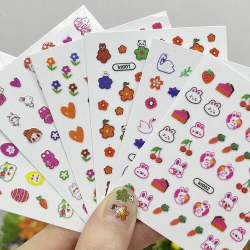 Glow-in-the-Dark Nail Stickers for Kids and Girls, Waterproo
