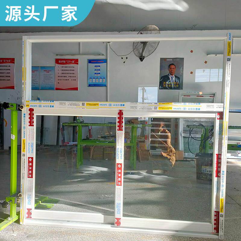 铝合金左右推拉窗封阳台窗钢化玻璃窗工地用窗卧室厨房窗阳台窗