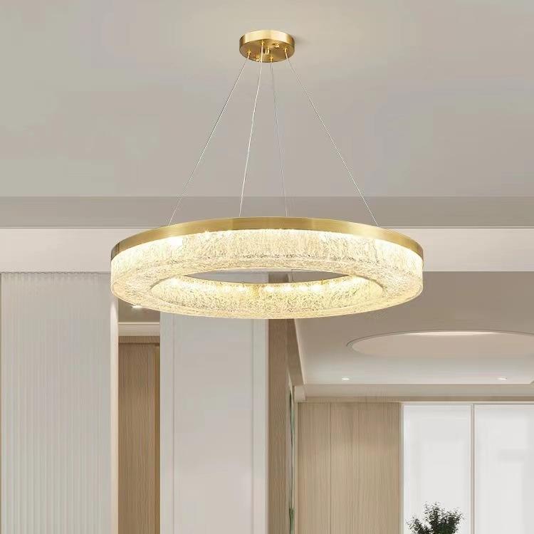 现代极简吊客厅墅圈圈灯高端轻奢别大厅189现后代简约餐厅卧室灯