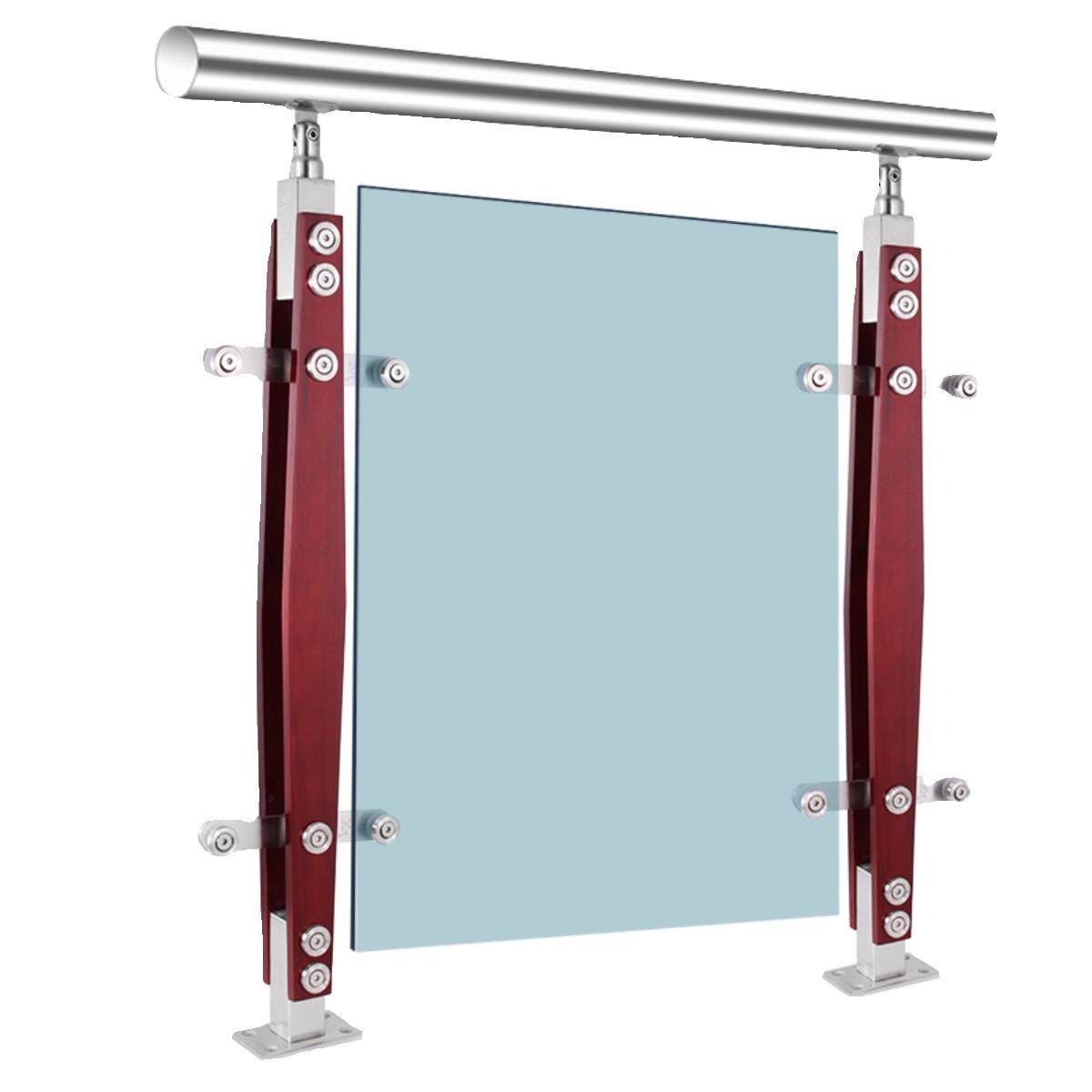 玻璃楼梯扶手栏杆自建房简约室内家用不锈钢立柱阳台护栏别墅围栏