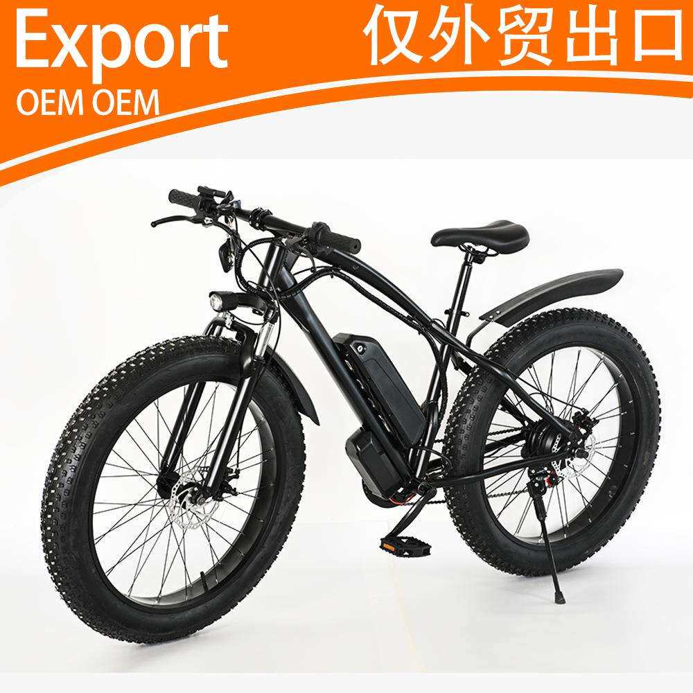 20寸26寸48V00W电动自行车助力车锂电哈雷油刹出口载重王雪轻便外