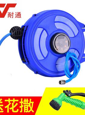 耐通动收卷管器绕线盘1缩0-20自米专洗车场用水鼓泡沫QWL鼓卷筒
