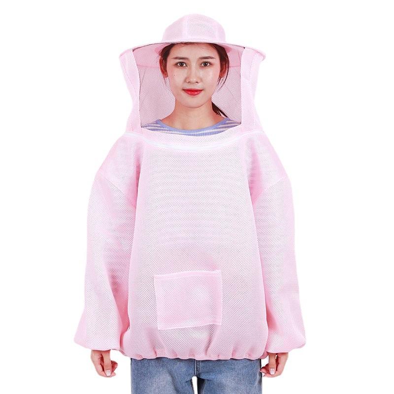 新款半身蜂衣防蜂服养蜂全套防蜂衣蜂帽加厚专用透气网孔马蜂服