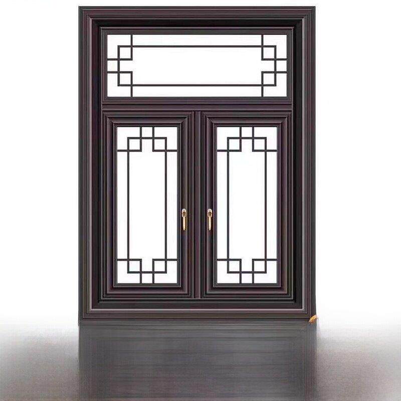 铝合金古董门窗断桥铝覆古怀旧平窗中空玻璃民宿别墅花园安装