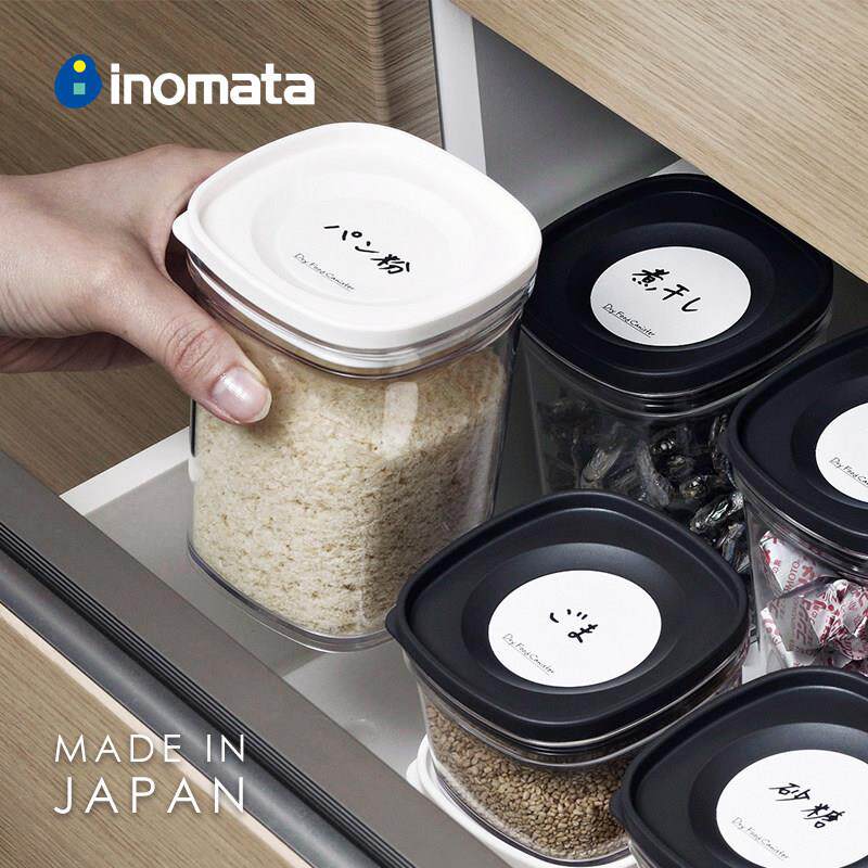 inomata日本进口厨房塑料密封罐食品柜防潮五谷储物罐香料收纳盒