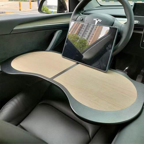 车载饭桌Model 3/Y小桌板车用移动办公室作业垫板游戏化妆可折叠