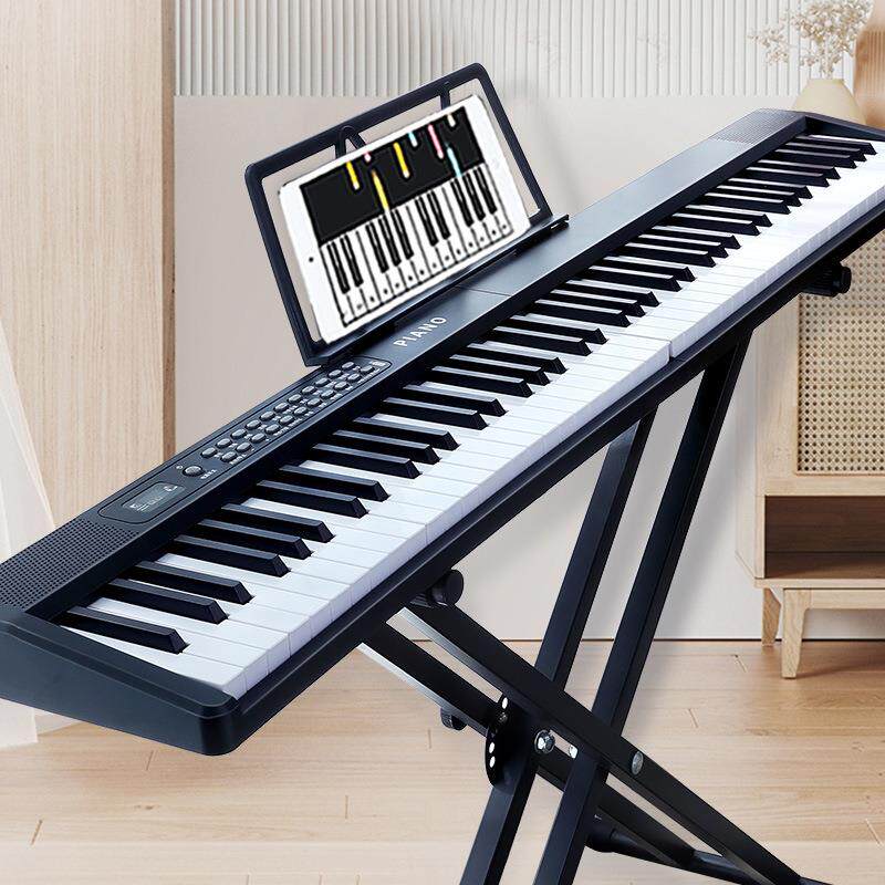 贝多辰可折叠电钢琴88键力度便携式电子琴初学专业替代手卷钢琴