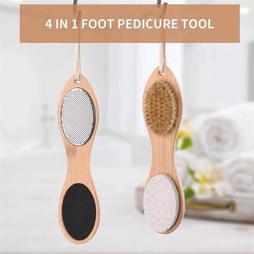 Foot File Callus Remover 4 in 1 Feet Pedicure Scrubber Exfol