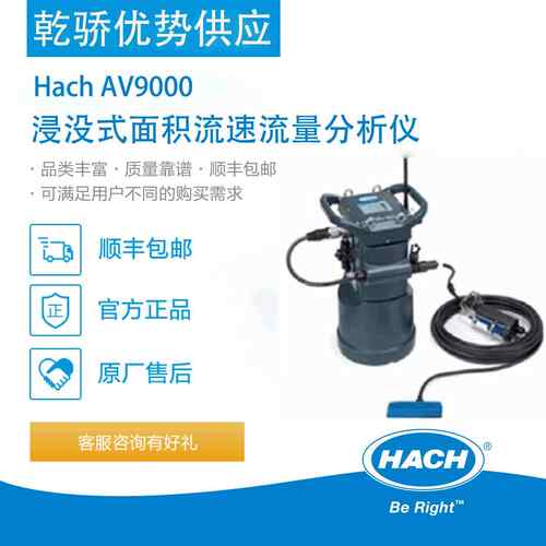 厂家直销 Hach AV9000浸没式面积流速流量分析仪