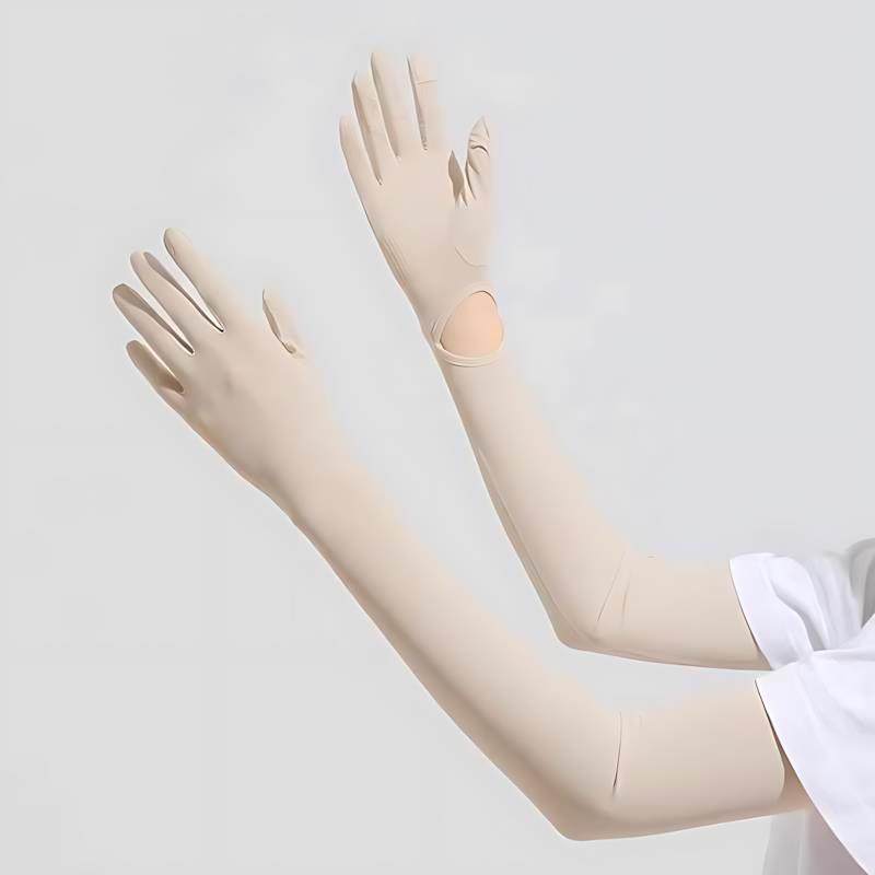 肉肤色冰袖隐形肤色冰丝无痕袖套防晒女带手套长版戴冰袖手套一体,服饰配件/皮带/帽子/围巾,防晒袖套,淘宝优惠券,粉丝福利购,淘宝优惠卷
