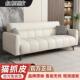 猫抓皮沙发钢琴键2025新款 简约现代折叠布沙发床小户型两用多功能