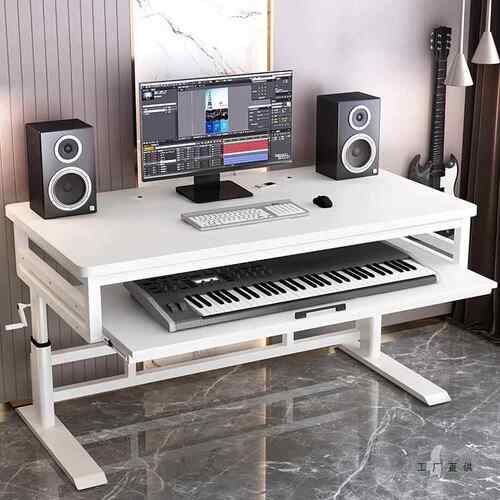编曲桌工作台琴升降抽拉盘式电子钢桌琴985midi键桌架收纳音乐制