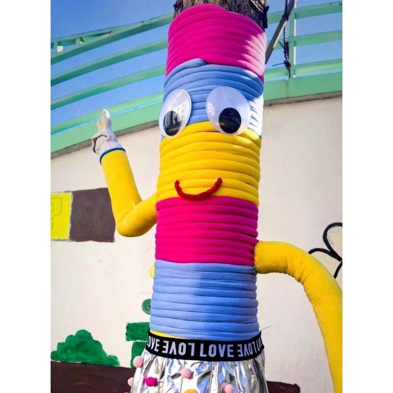 超粗冰岛线大树衣服装饰灌心棉粗毛线户外创意活动diy手工编织线