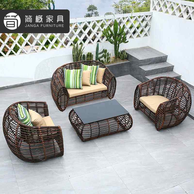 户外墅露天沙发庭三件套家具组几合酒店民宿茶藤782椅沙院发别套,住宅家具,户外沙发,淘宝优惠券,粉丝福利购,淘宝优惠卷