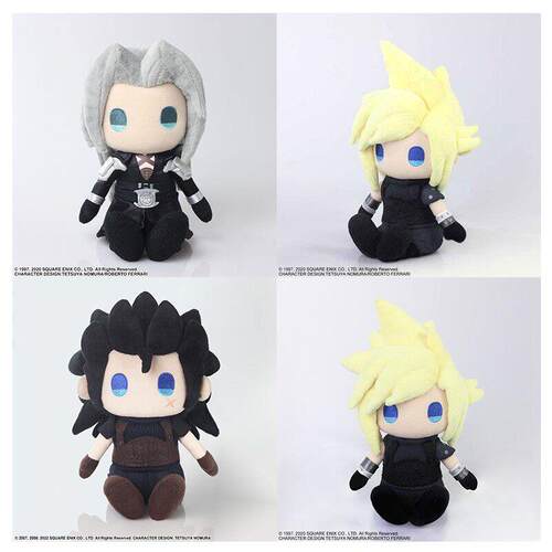 【模玩熊】太空战 士7 FF7 Q版坐姿毛绒玩偶公仔 9月再贩周边现货