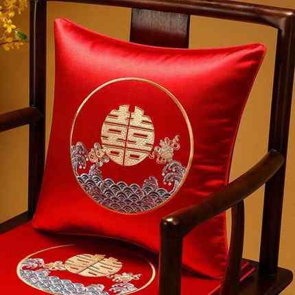 【婚庆系列】新中式喜字结婚抱靠枕红色喜庆背沙发Kpkn7MC靠枕新