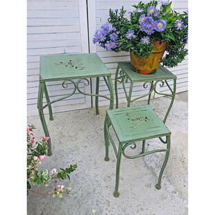 户外庭院铁艺花架凳客厅d落地多层置物架室内阳台绿萝花盆托架底