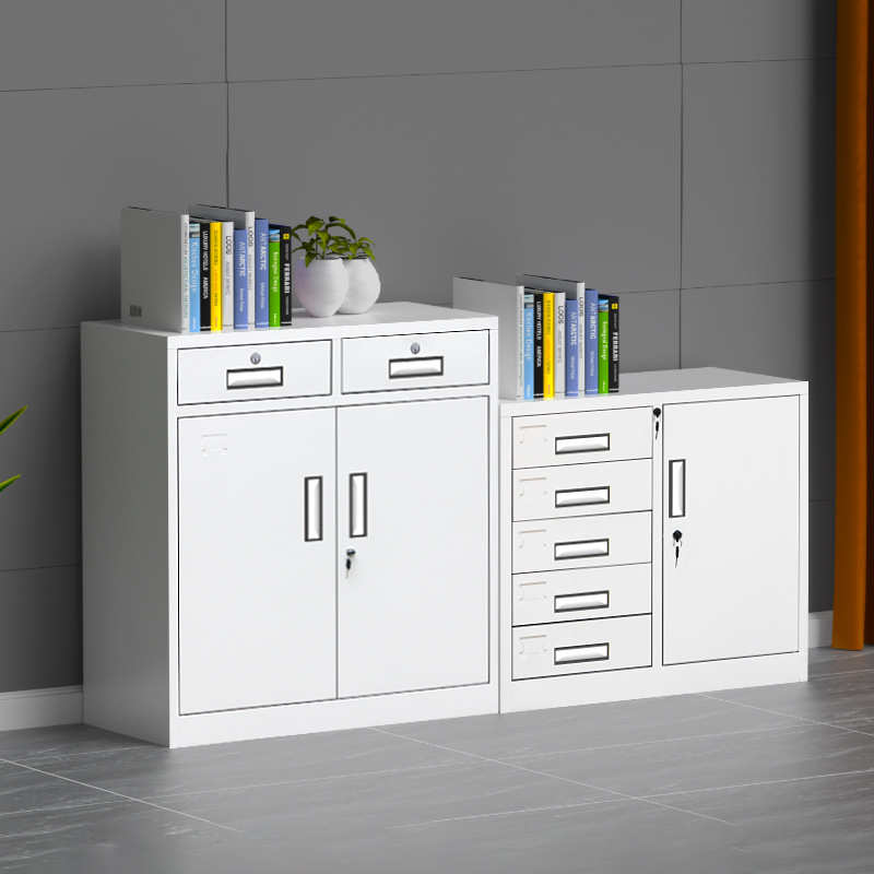办公室文件柜资料柜工具柜抽屉式带锁储物柜现代简约矮柜阳台柜子