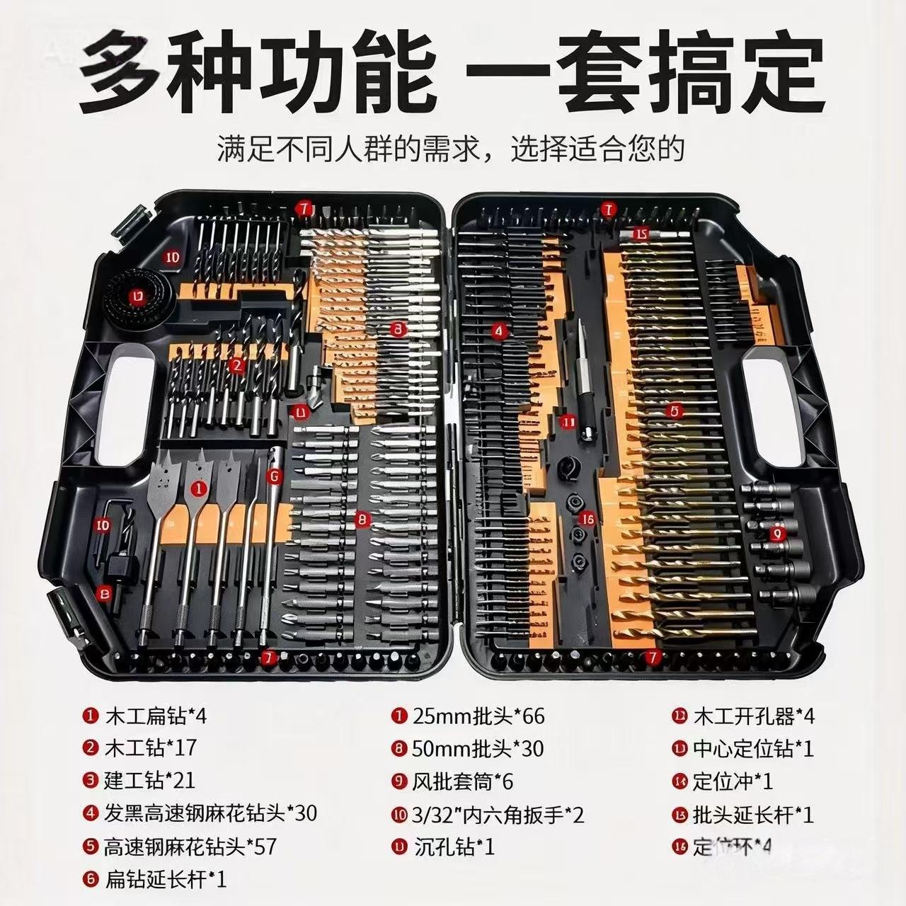 24厂6SOA制件公英制木工钻建工钻麻花装钻批头套筒木工扁钻套家直