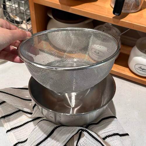 一诺厨房304不锈钢洗菜盆家用厨房淘米神器洗米筛淘米盆滤沥水篮