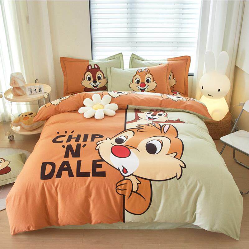 正品全棉床单套儿童卡通被纯棉三件爱套可小女孩公主床1.5笠四件