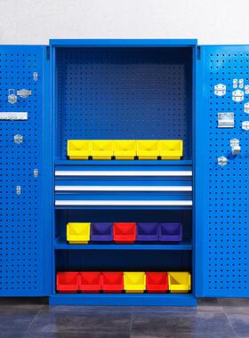 加厚重型五金工具柜铁皮柜车间多功能工厂汽修双开门抽屉式收纳柜