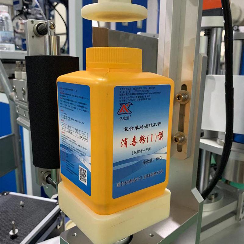 小型立式方贴标机 六棱异形贴标机四边方桶蜂蜜贴标机