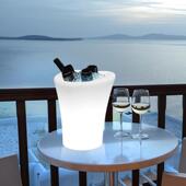 户外led塑料冰桶红酒啤酒商用防摔酒桶鸡尾酒果汁饮料高脚爱心桶