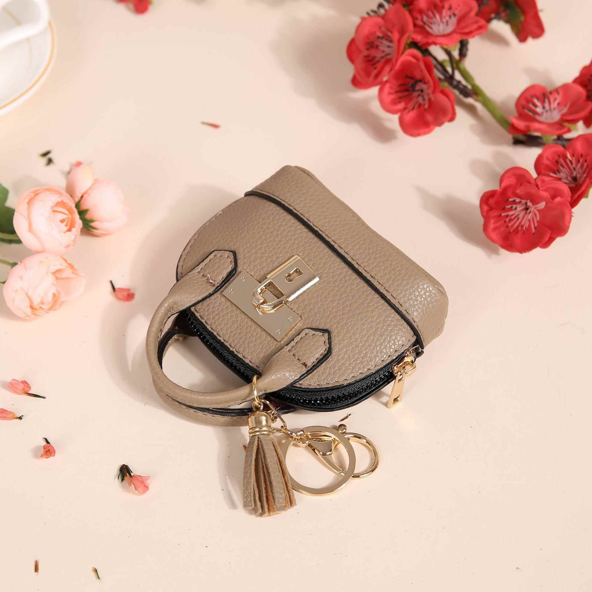 新款零钱包女创意硬币包钥匙扣包时尚百搭版迷你简约可爱小零钱包