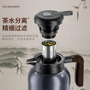 无品牌/陶内便胆容量焖大茶瓷壶老式家用携茶水分离显温闷泡保温