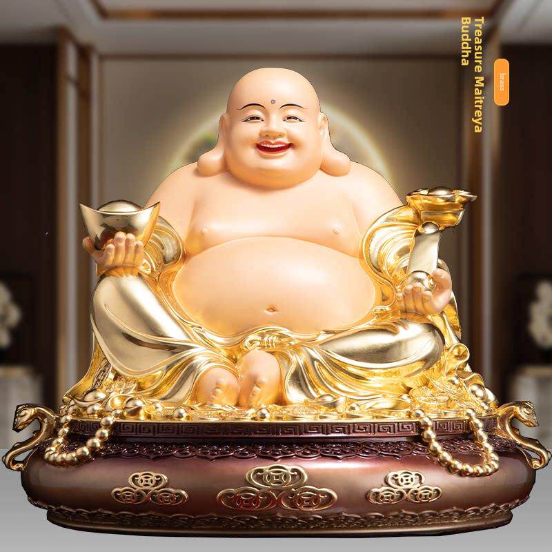 纯铜弥勒佛大肚笑佛招财宝饰快乐笑佛笑佛弥勒佛饰家