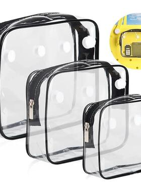 PVC Clear Bogg Beach Tote Bag Accessories Bath Wash Case Tra
