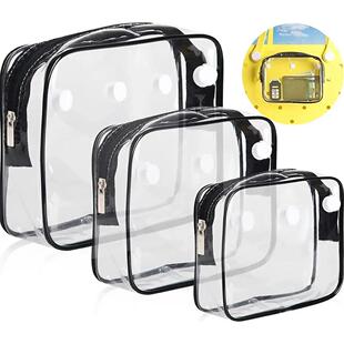 PVC Clear Bogg Beach Tote Bag Accessories Bath Wash Case Tra