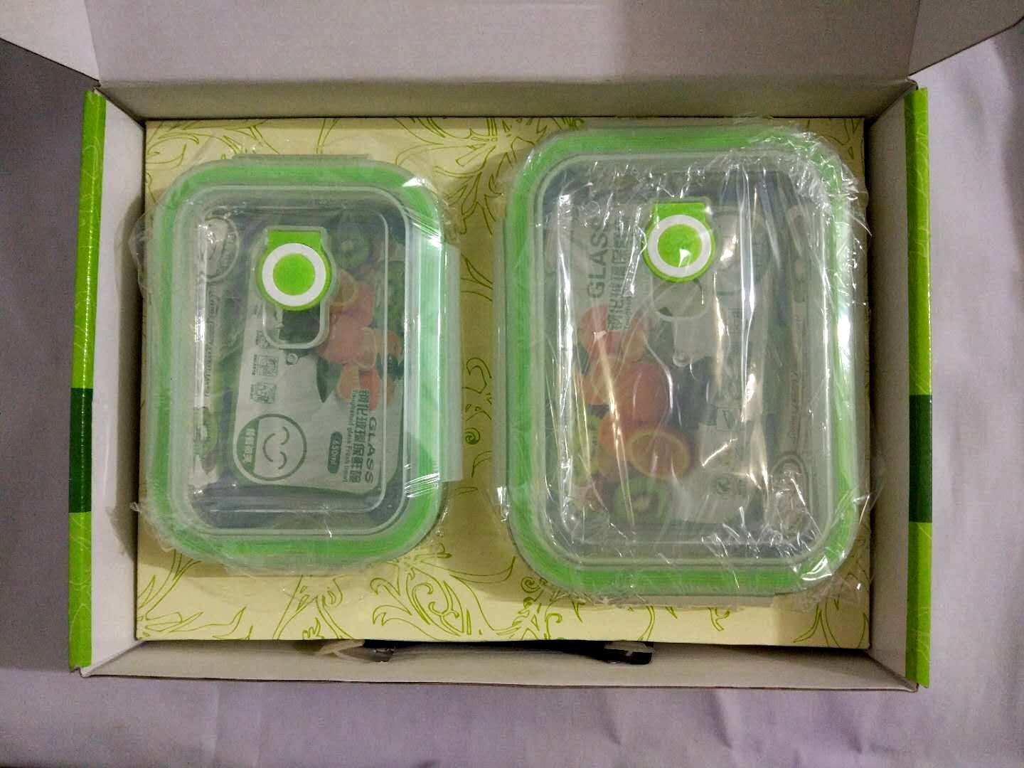 全新海客钢化保鲜碗，微波，冷藏，保险都可以，礼盒套装